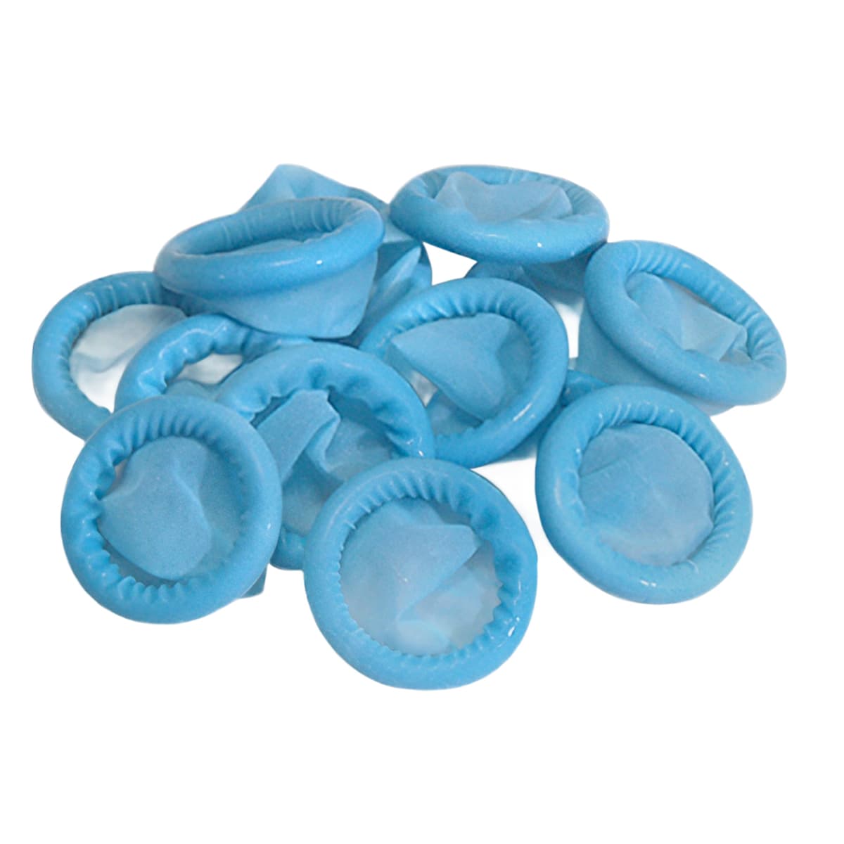 Finger Cots Medium (MED)/Large (LG) Blue Latex 144/Box
