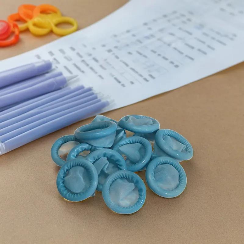 Finger Cots Medium (MED)/Large (LG) Blue Latex 144/Box