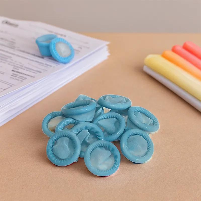 Finger Cots Medium (MED)/Large (LG) Blue Latex 144/Box