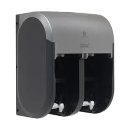 Compact® Quad Toilet Paper Dispenser 6.9X11.75 IN Plastic Silver 4-Roll Compact Stainless Steel Finish 1/Each