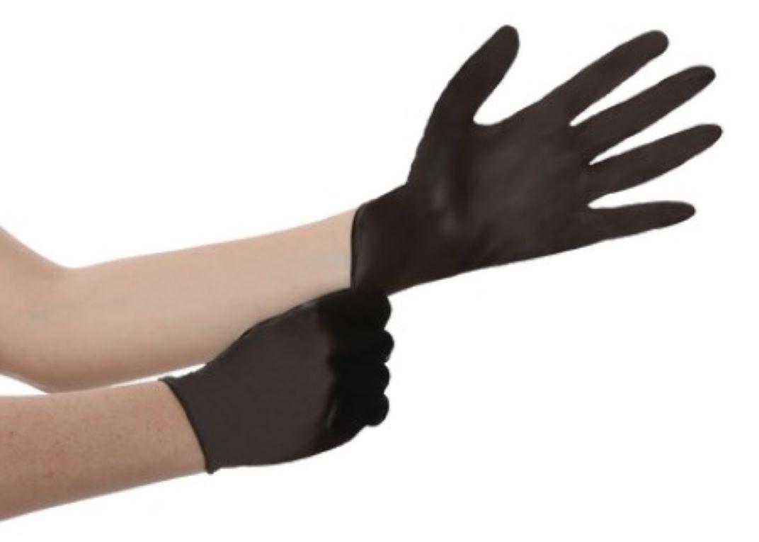 BluZen General Purpose Gloves Black 3MIL Nitrile Powder-Free 100 Count/Pack 10 Packs/Case