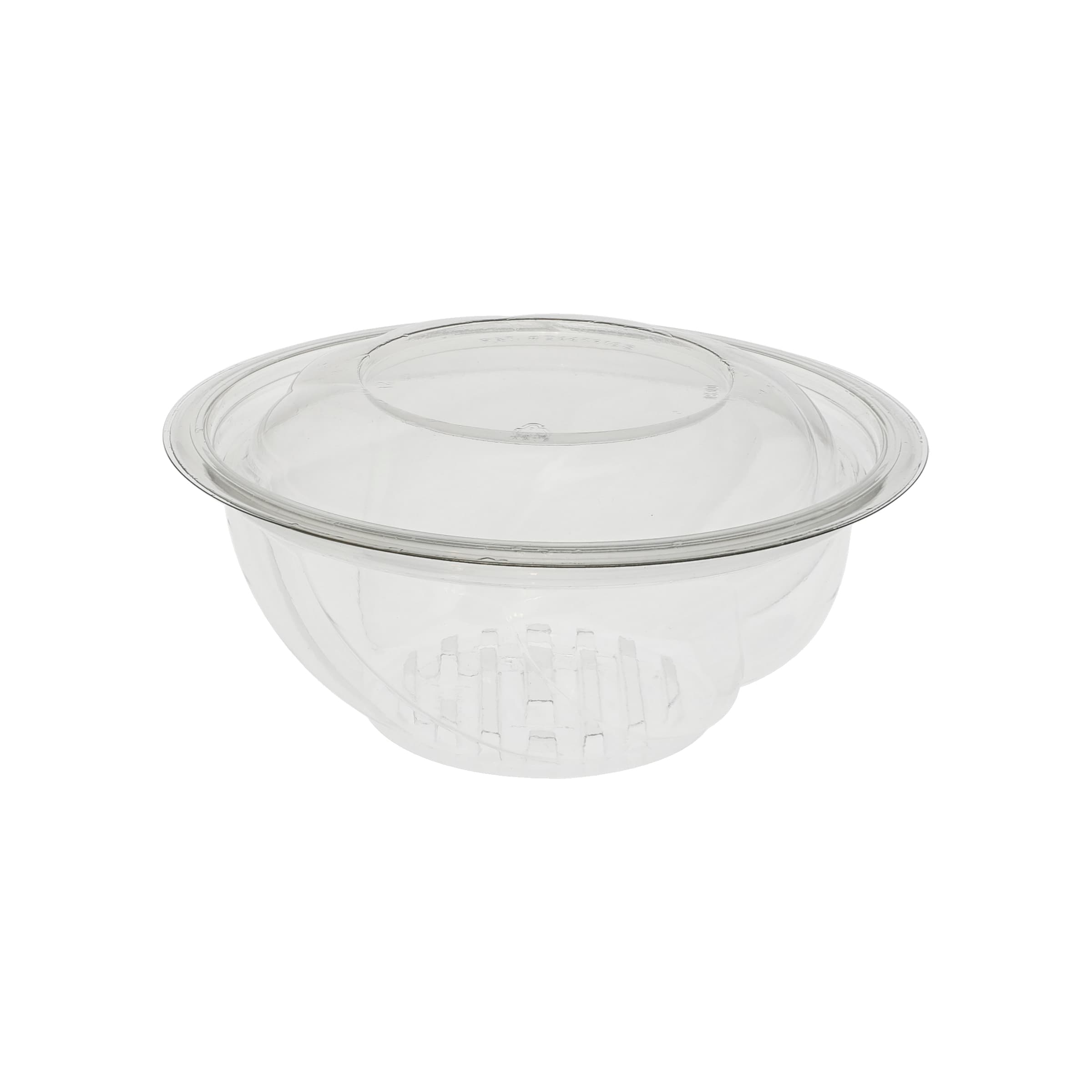 Bowl & Lid Combo 24 OZ PET Clear Swirl Juice Catcher 300/Case