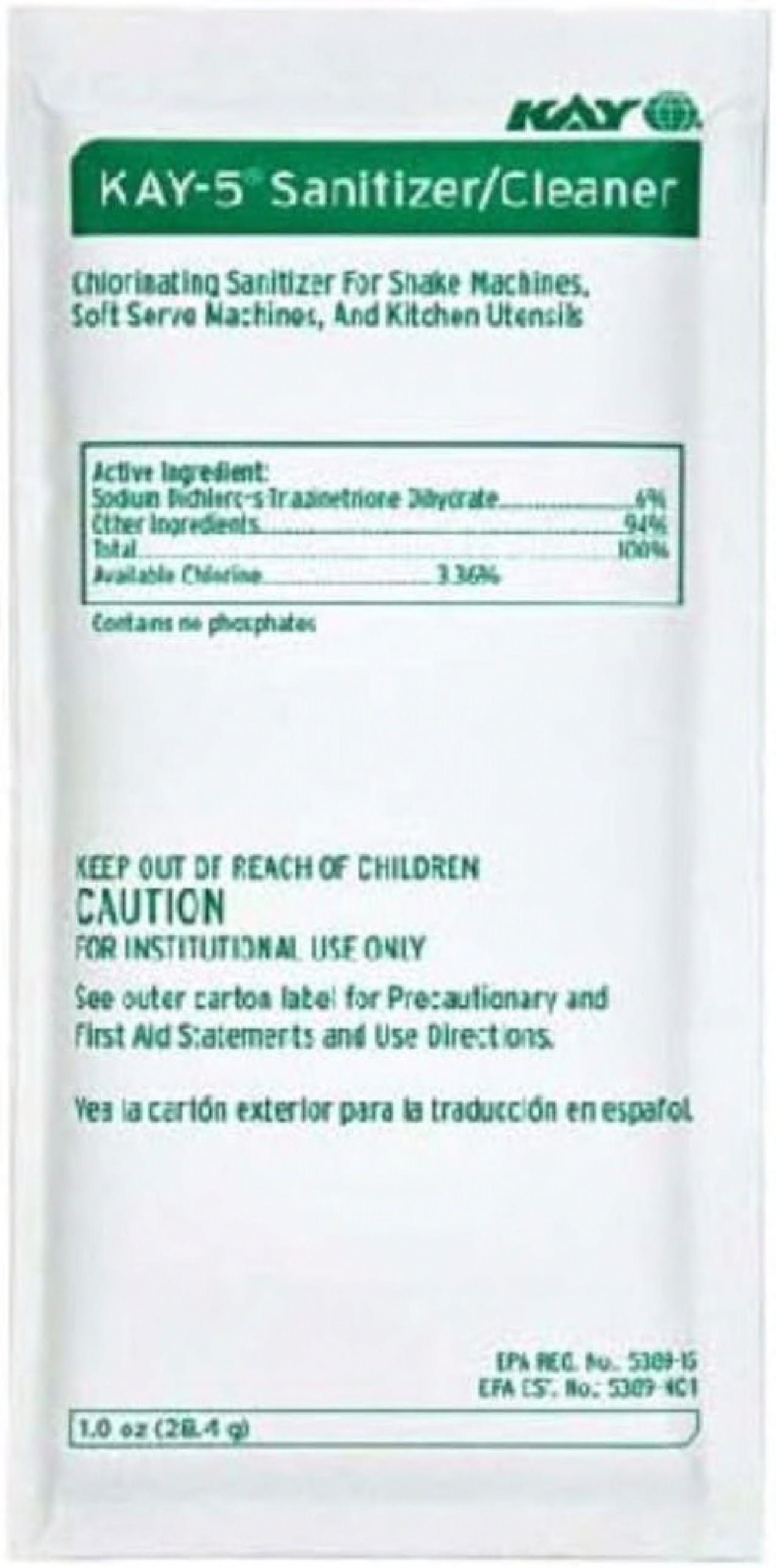 Kay® Cleaner & Sanitizer 1 OZ Sink 200/Case