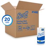 Scott® Household & Kitchen Roll Paper Towel 11X8.78 IN 1PLY White Standard Roll 128 Sheets/Roll 20 Rolls/Case
