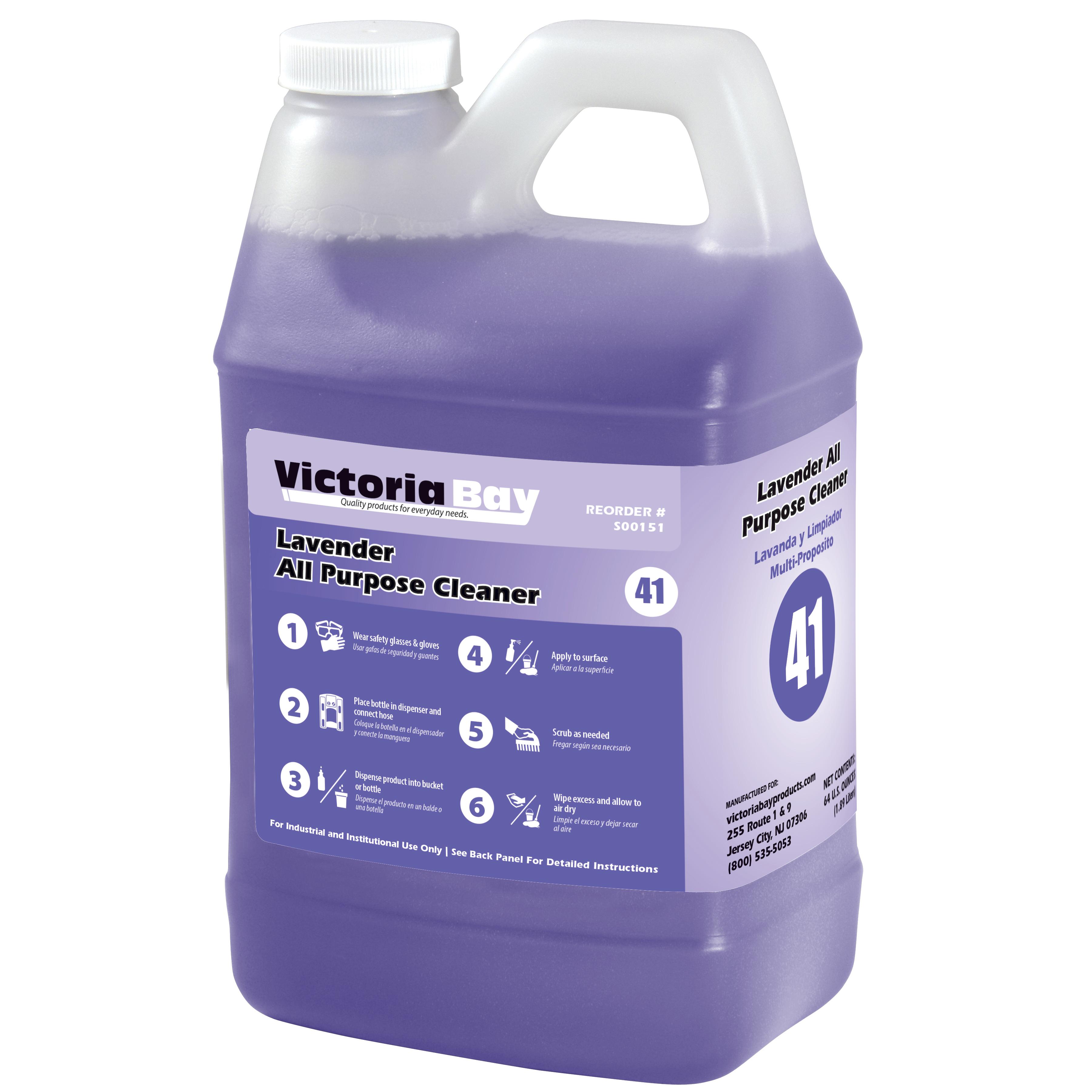 Victoria Bay Lavender All Purpose Cleaner CMS #41 64 FLOZ 4/Case