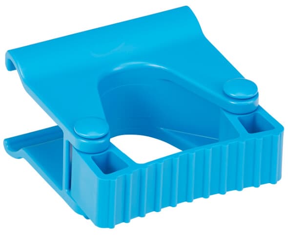 Vikan® Brush & Handle Kit 3.1X2.8X1.9 IN Blue PP TPE Rubber Comfort Grip 1/Each