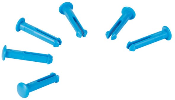 Vikan® Spare Pins 2.6X3.1X0.6 IN Blue PP 1/Each