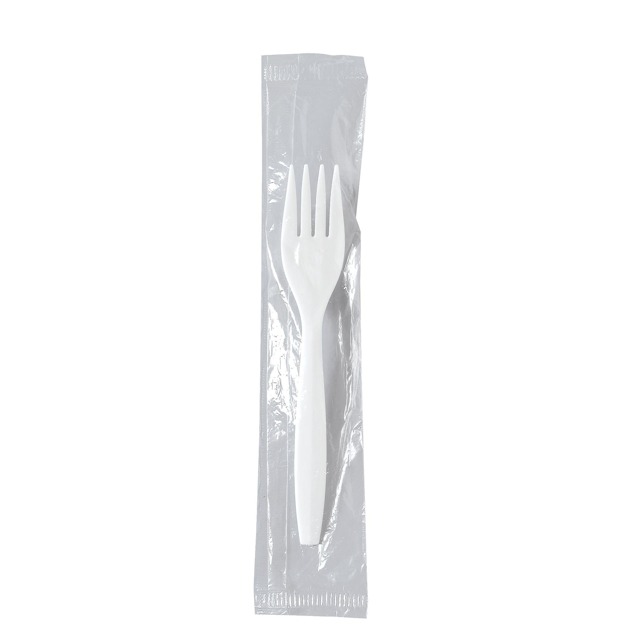 Solo® Regal™ Fork 6.1X2.2 IN PP White Medium Weight Wrapped 1000/Case