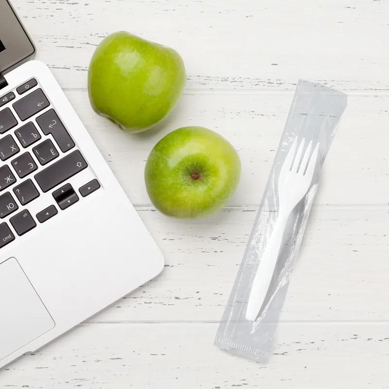 Solo® Regal™ Fork 6.1X2.2 IN PP White Medium Weight Wrapped 1000/Case