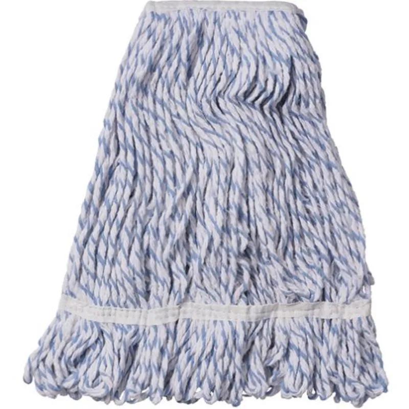 Finish Mop Medium (MED) Blue White Polyester Blend Loop End 1.25IN Narrow Headband 12/Case