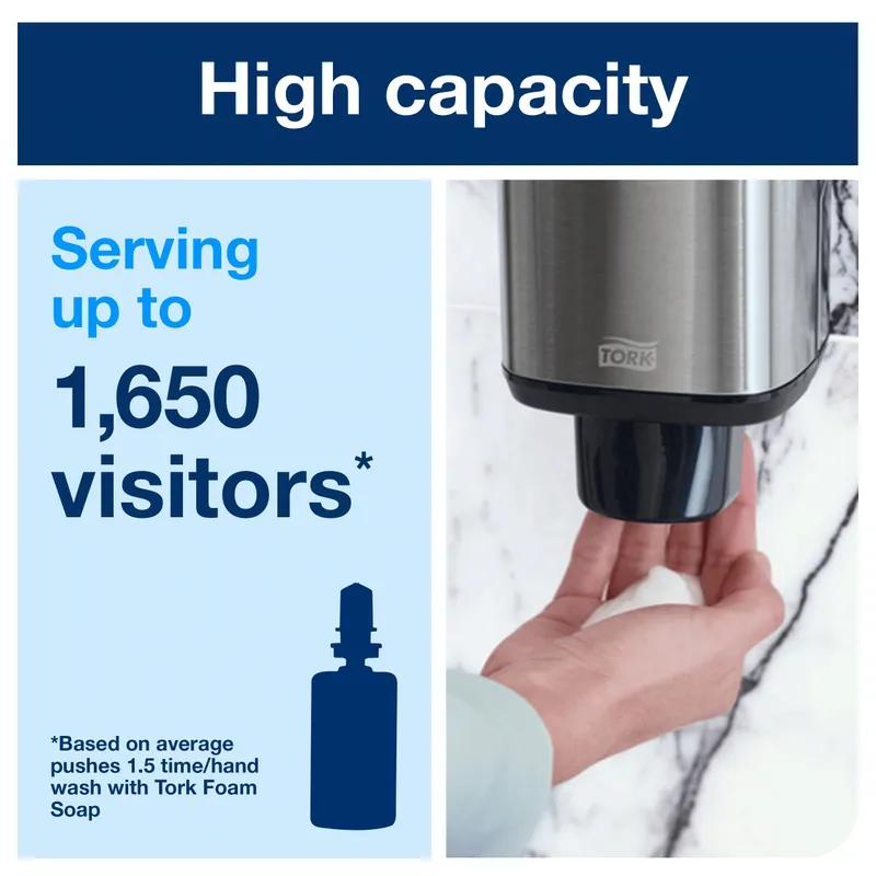 Tork Soap Dispenser 4.21X4.17X11.4 IN Stainless Metal Plastic 1/Each