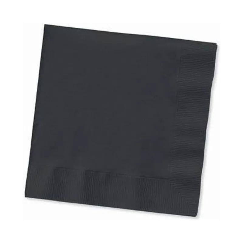 Beverage Napkins Black 2PLY 50 Count/Pack 12 Packs/Case 600 Count/Case