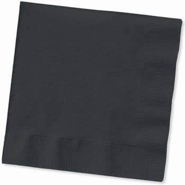 Beverage Napkins Black 2PLY 50 Count/Pack 12 Packs/Case 600 Count/Case