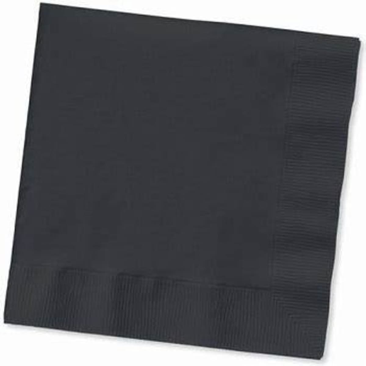 Beverage Napkins Black 2PLY 50 Count/Pack 12 Packs/Case 600 Count/Case