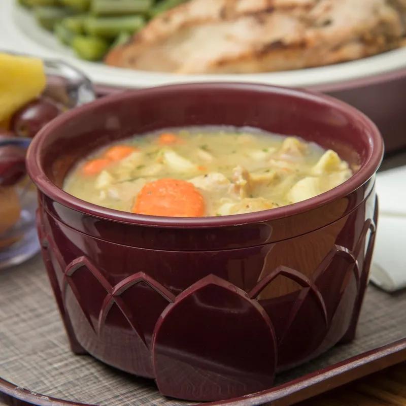 Dinex® Fenwick Bowl 9 OZ PE PP Red Insulated 48/Case