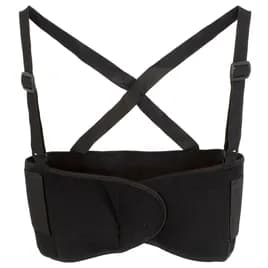 Safety Zone® Industrial Support Belt Medium (MED) Black PP Hook & Loop Front Elastic Suspenders 1/Each