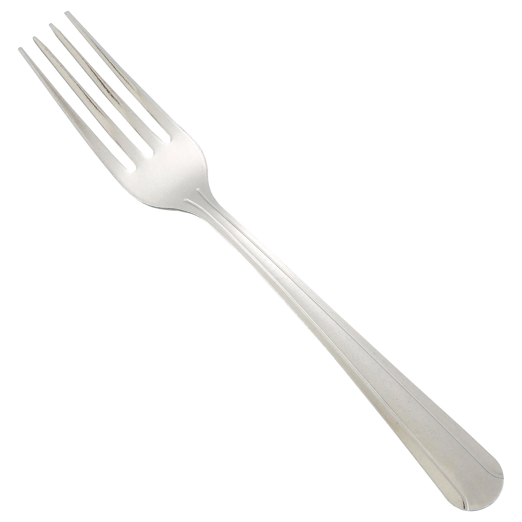 Dominion Dinner Fork 7.13X0.938 IN 18/0 Stainless Steel Medium Weight Silver 12/Dozen
