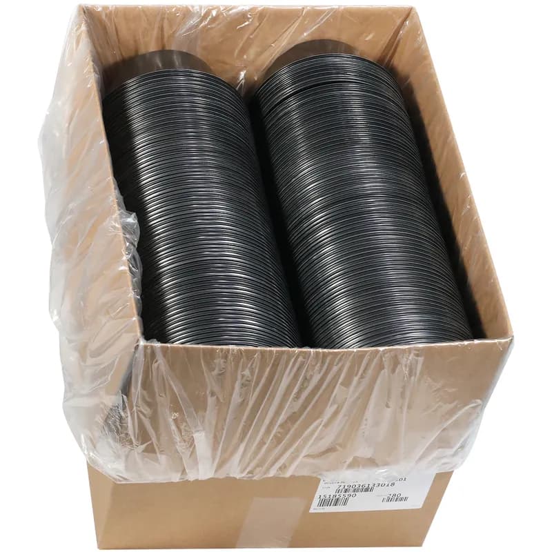 Angel Food Cake Container 48 OZ 8X3 IN CPET Black Round Dual Ovenable Freezer Safe Microwave Safe 280/Case