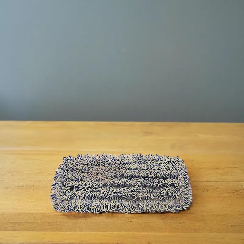 Dust Mop 10X5 IN Blue Microfiber Hook & Loop Backing 1/Each