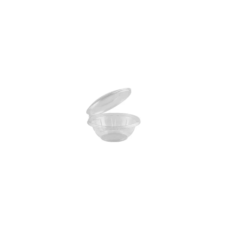 Take-Out Container Hinged With Dome Lid 7 IN Clear Round 150/Case