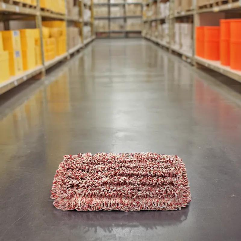 Dust Mop 10X5 IN Red Microfiber Hook & Loop Backing 1/Each