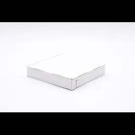 Pizza Box 8X8X1.5 IN Clay-Coated Paperboard White Plain 100/Bundle