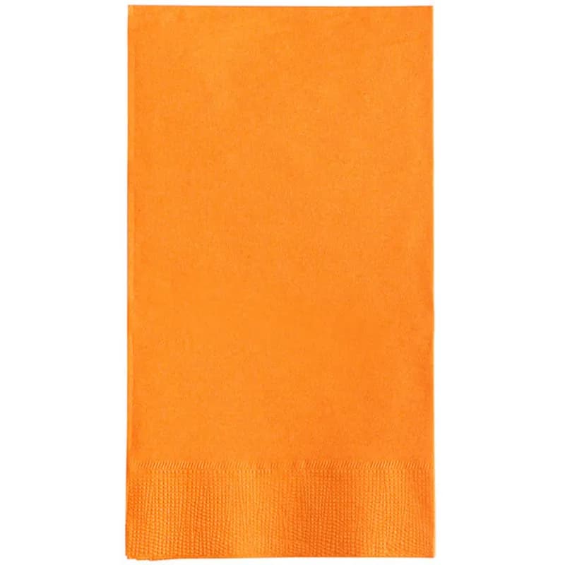 Dinner Napkins 15X17 IN Orange 2PLY 1/4 Fold 1000/Case