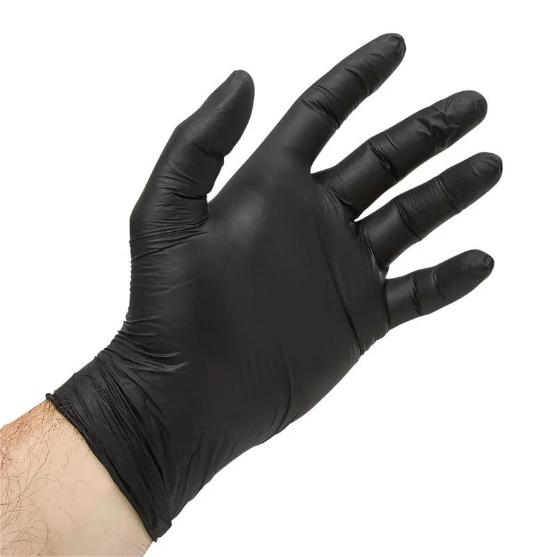 Victoria Bay Food Service Gloves Large (LG) Black Nitrile Disposable Powder-Free 100 Count/Box 10 Box/Case