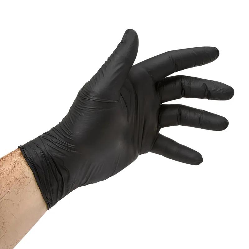 Victoria Bay Food Service Gloves Small (SM) Black Nitrile Disposable Powder-Free 100 Count/Box 10 Box/Case