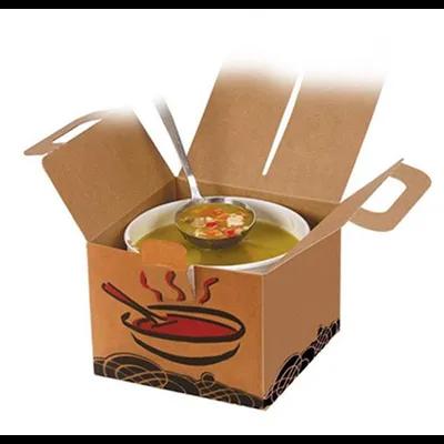 Soup Take-Out Box Fold-Top 128 OZ Paper 15/Case