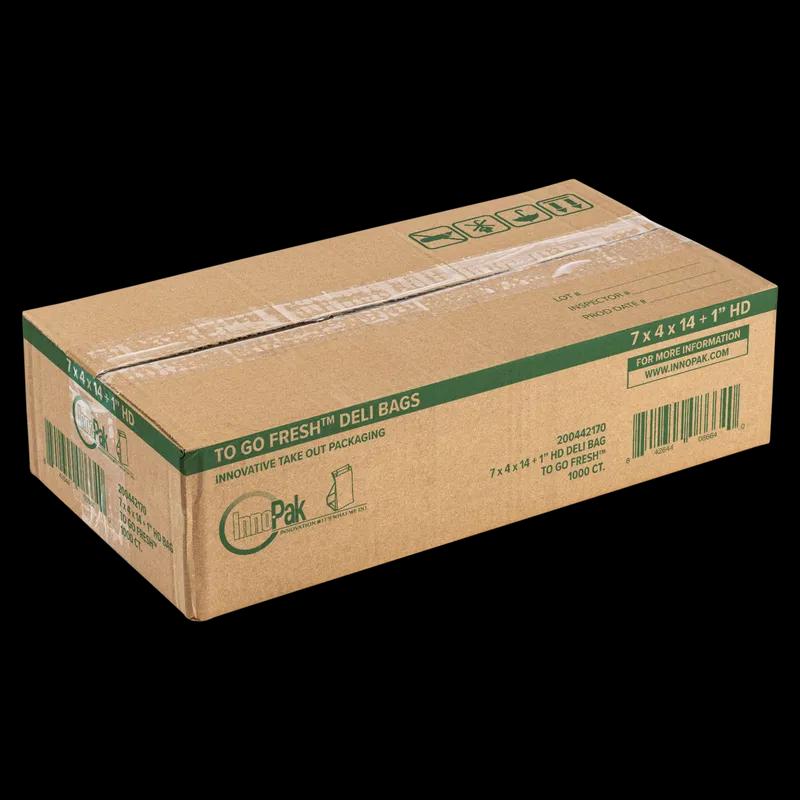 TO GO FRESH™ Deli Bag 7X4X14+1 IN High-Density Polyethylene (HDPE) White 1000/Case