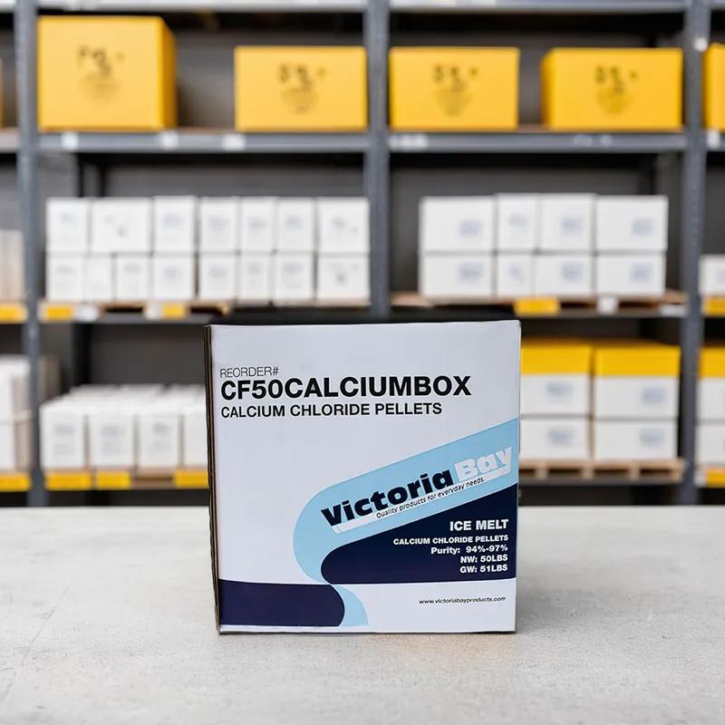 Victoria Bay Ice Melt 50 LB Calcium Chloride Box 1/Box