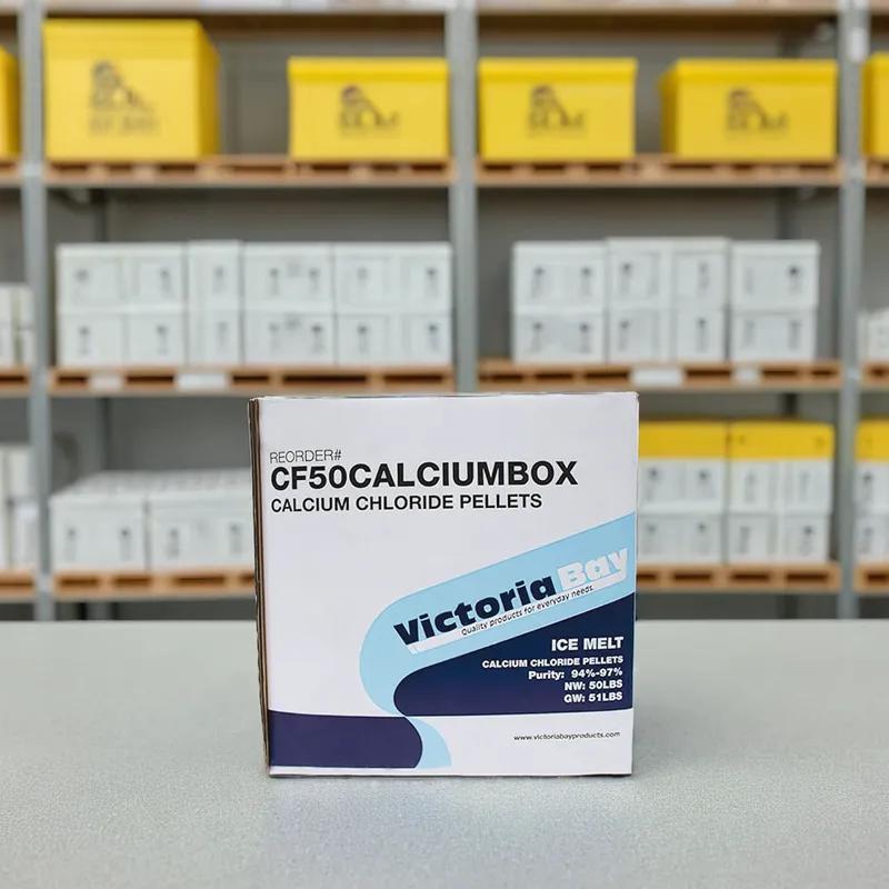 Victoria Bay Ice Melt 50 LB Calcium Chloride Box 1/Box