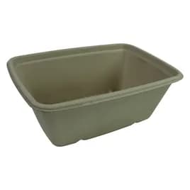 Take-Out Container Base 6X9X3.25 IN Pulp Fiber Kraft Rectangle 300/Case