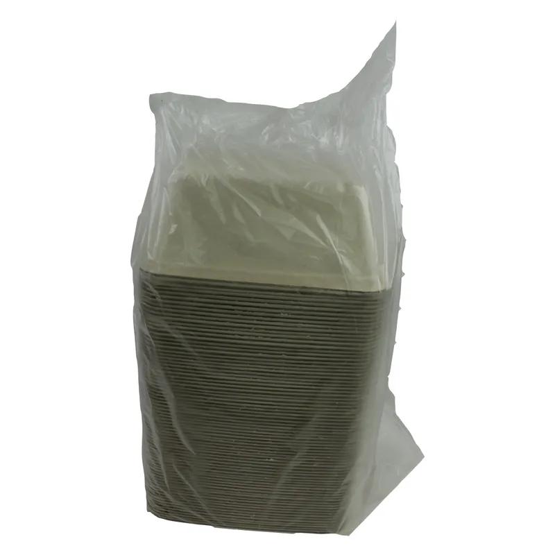 Take-Out Container Base 6X9X3.25 IN Pulp Fiber Kraft Rectangle 300/Case
