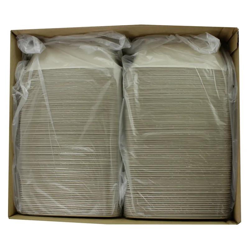 Take-Out Container Base 6X9X3.25 IN Pulp Fiber Kraft Rectangle 300/Case