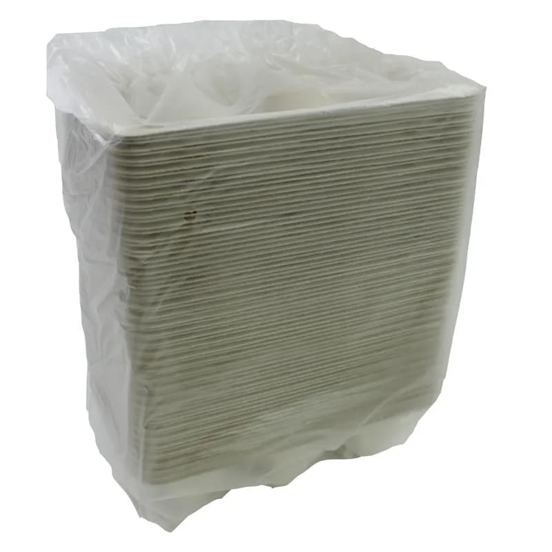 Taco Take-Out Container Insert 4.25X7X2 IN 2 Compartment Pulp Fiber Kraft Rectangle 300/Case