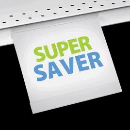 Fold Price Channel Sign Holder 5.5X3.5 IN Clear 3 Fold 25/Pack