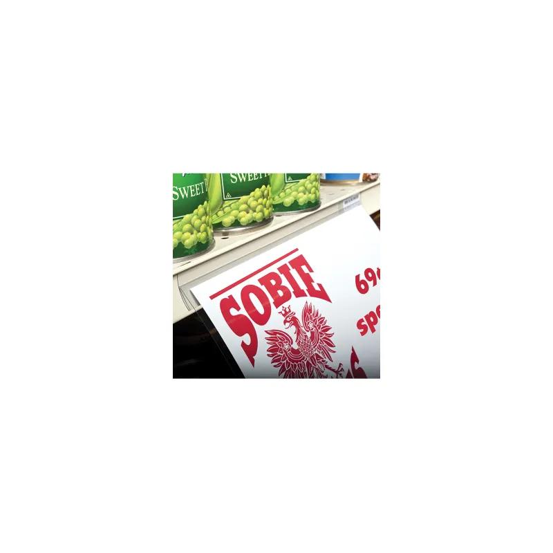 Fold Price Channel Sign Holder 5.5X3.5 IN Clear 3 Fold 25/Pack