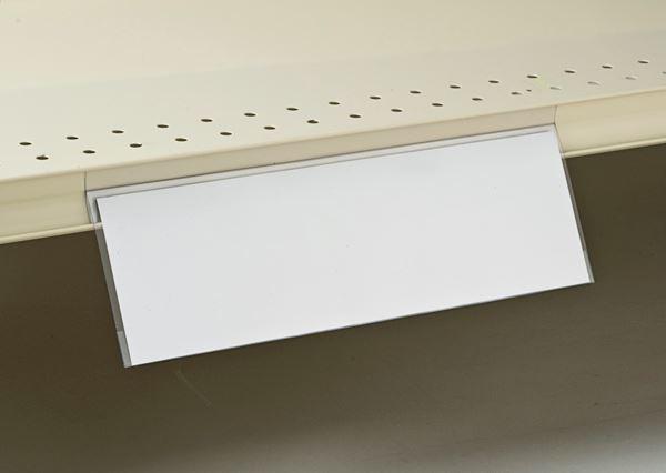 Shelf Sign Holder 11X4 IN Plastic Clear 3 Fold Price Channel 25/Pack