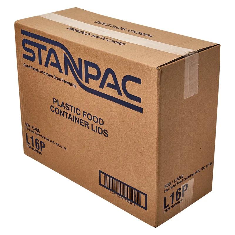 Lid 1 Compartment Plastic White Round For 8-12-16 OZ Soup Cup 500/Case