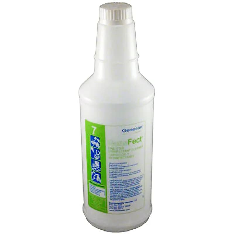 #7 Genefect Dispenser Bottle 32 FLOZ HDPE White Blue Green 1/Each