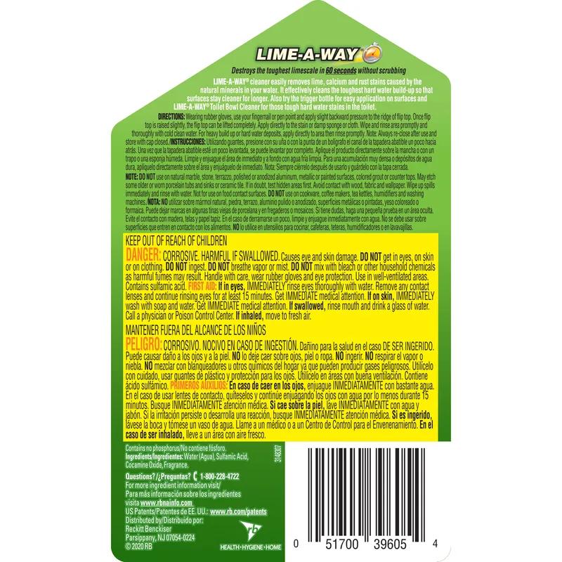 LIME-A-WAY® Calcium, Lime & Rust Remover 28 OZ 6/Case