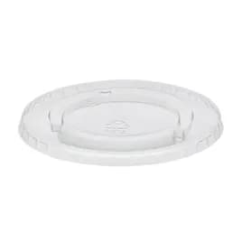 Lid Flat 4X0.3 IN RPET Clear For 12-24 OZ Cold Cup No Hole 1020/Case