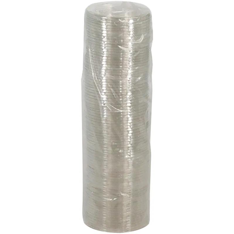 Lid Flat 4X0.3 IN RPET Clear For 12-24 OZ Cold Cup No Hole 1020/Case