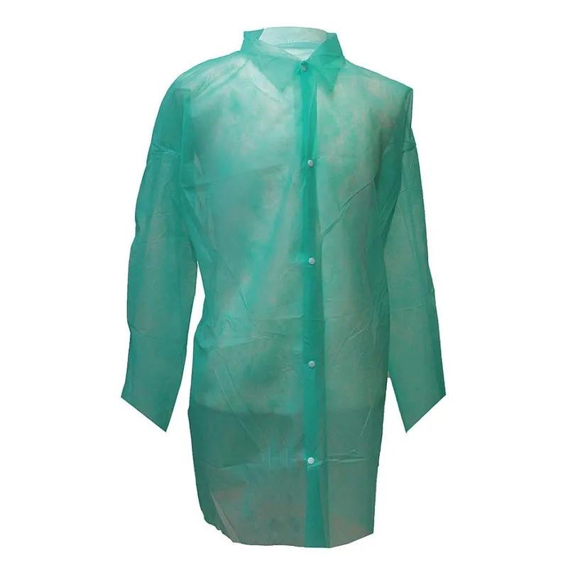 AmbiShield™ Lab Coat XL Green WPP Elastic Wrists 30/Case