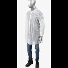 AmbiShield™ Lab Coat XXL White Spunbond Polypropylene Elastic Wrists 30/Case