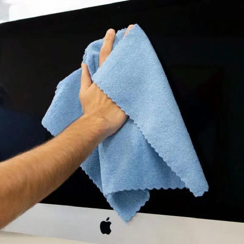 HOSPECO® SmartRagsXL Cleaning Cloth 16X16 IN Heavy Duty Microfiber Blue 45 Gram Seamless 50 Count/Box 8 Box/Case