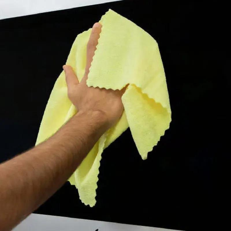 HOSPECO® SmartRagsXL Cleaning Cloth 16X16 IN Heavy Duty Microfiber Yellow Launderable 45 Gram 50 Count/Box 8 Box/Case