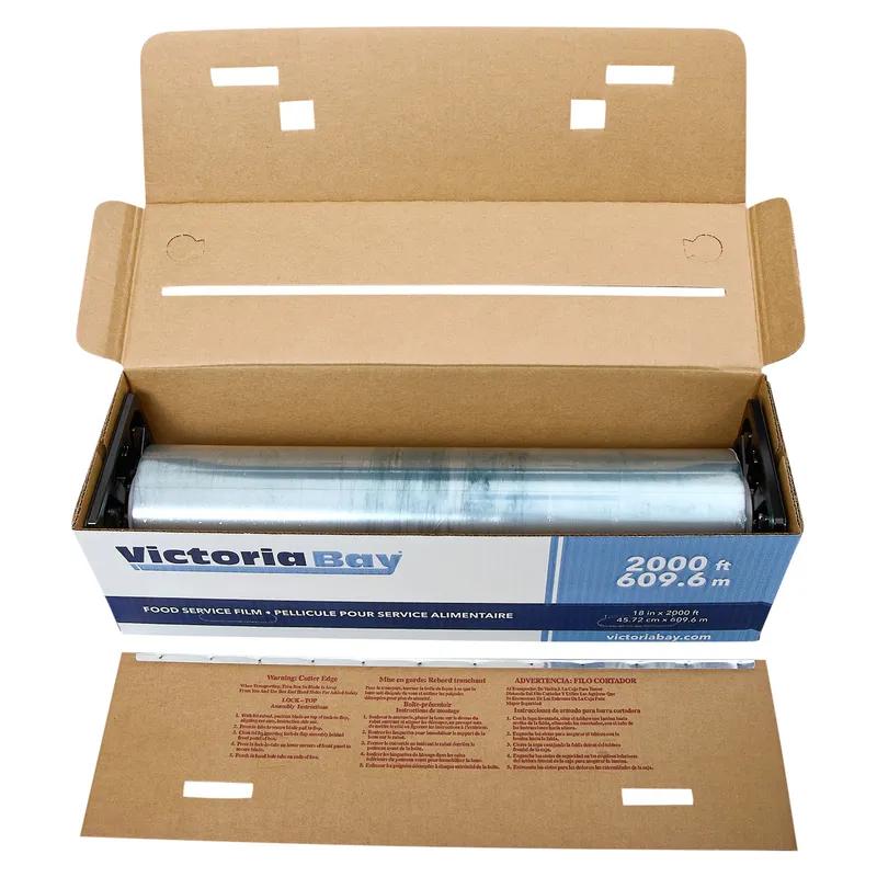 Victoria Bay Cling Film Roll 18IN X2000FT PVC 35 Gauge Clear 1/Roll